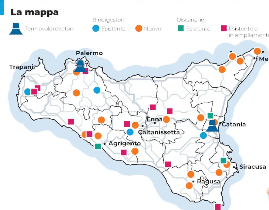 progetto rifiuti sicilia 2028